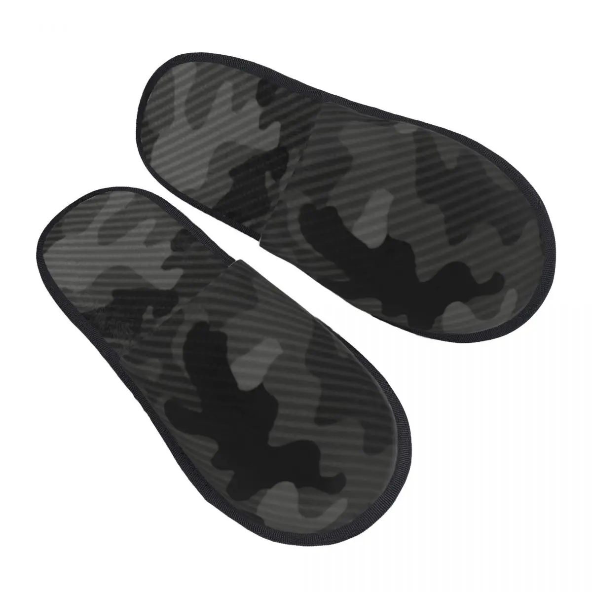

Carbon Camo Guest Slippers for Spa Women Custom Print Camouflage House Slipper