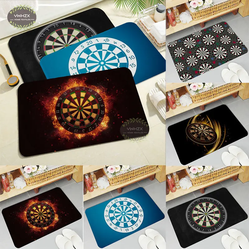 

Dart Board Arrow Target Carpet Washable Non-Slip Rug for Living Room Sofa Chairs Area Mat Kitchen Modern Home Decoration Doormat