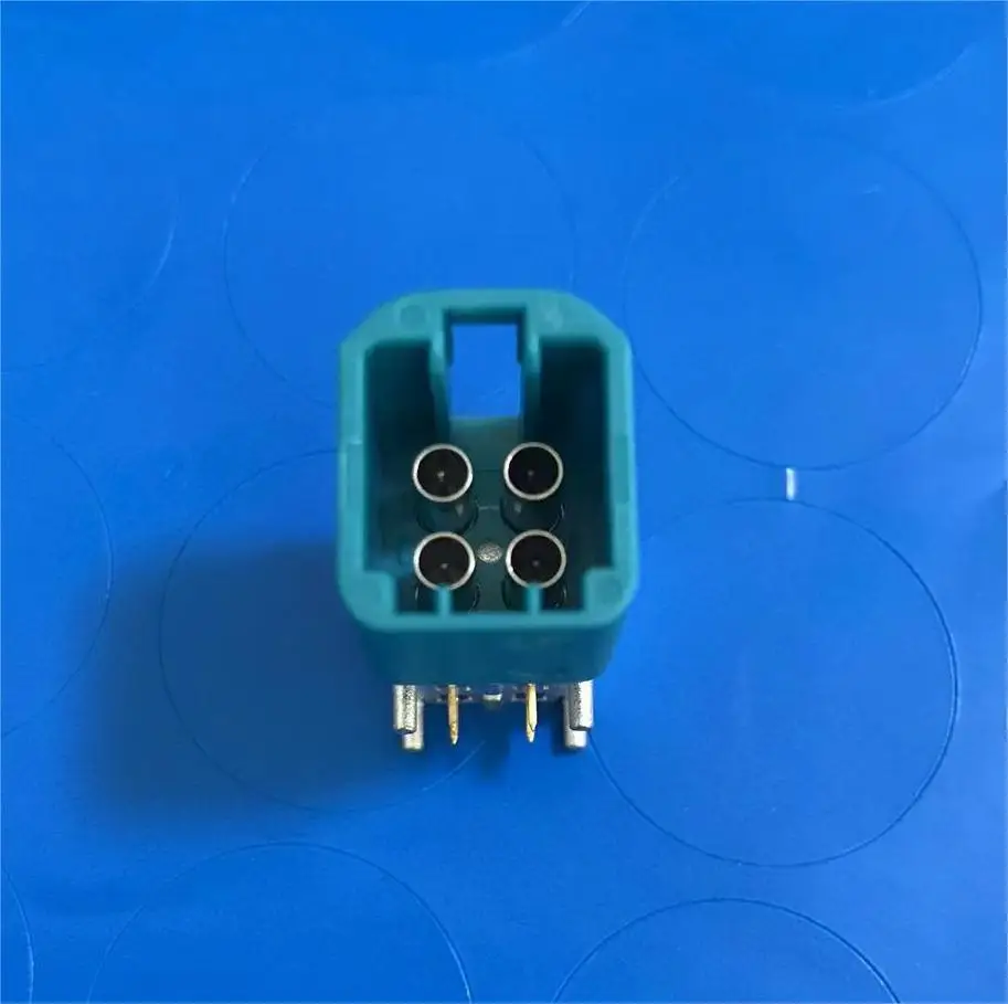 미니 FAKRA PCB 헤더, Z 코드, 워터블루, TE 2304168-9, 2321775-9 와 동일, 4 in 1 