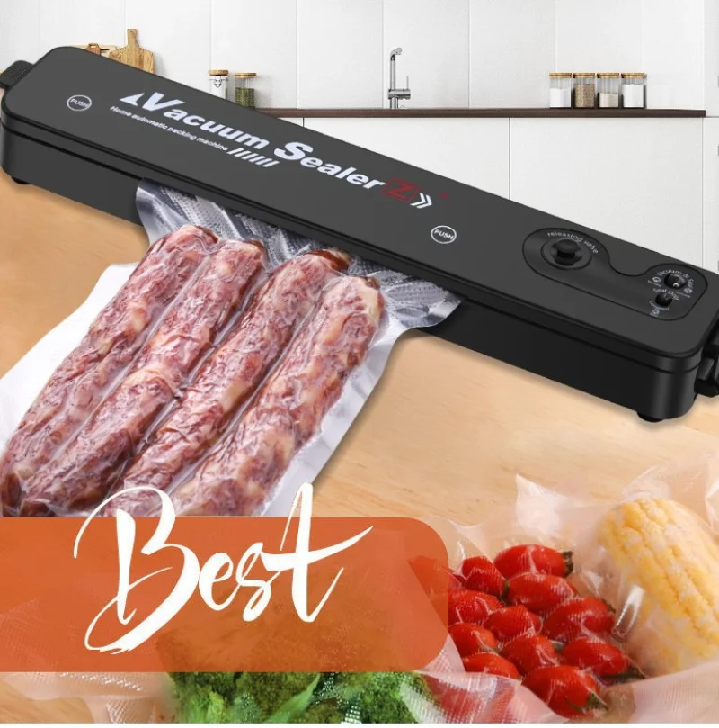 

Vacuum Sealer Packaging Machine 220V/110V Household Food Vacuum Sealer Film Sealer Vacuum Packer Including Kichen Accessories