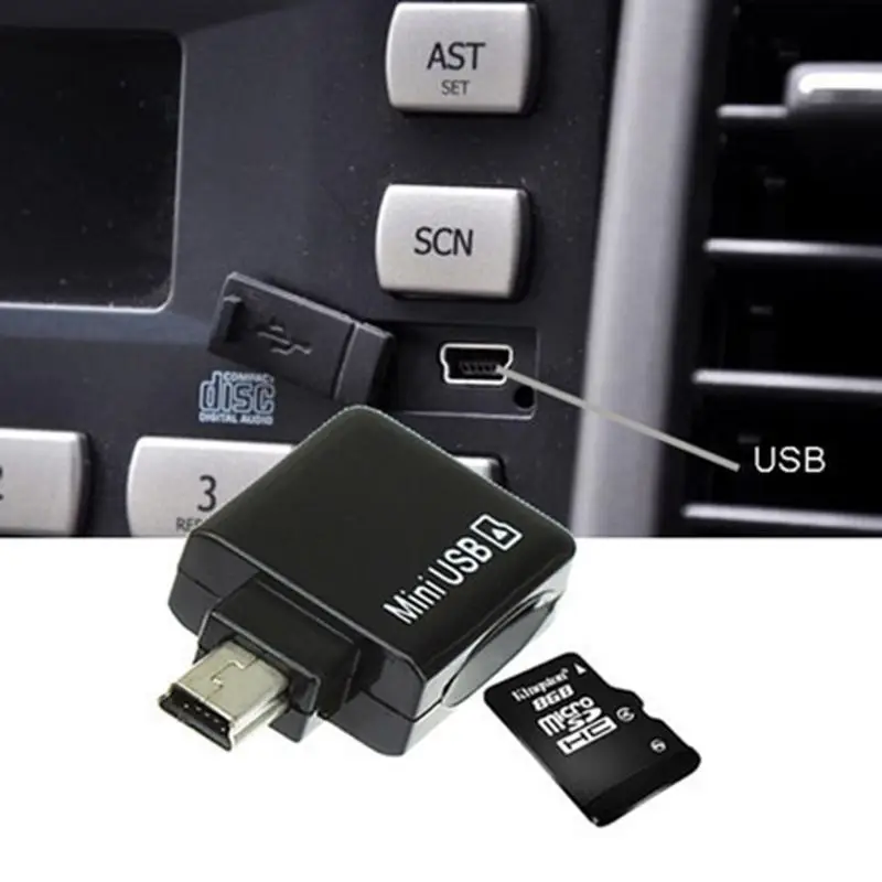 

Мини USB 5pin OTG флэш-накопитель хост Micro SD TF кард-ридер адаптер кабель для автомобиля USB MP3 музыкальный плеер