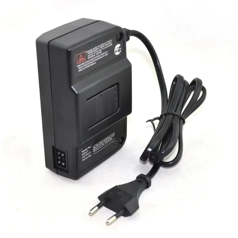 For N64 Replacement AC Adapter Power Supply and AV Composite Video Cable Cord for Nintendo 64 US EU Plug