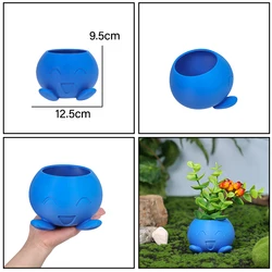 Whimsical Oddish - Inspired Flower Pot for Garden and Desk Decor (DB - L)