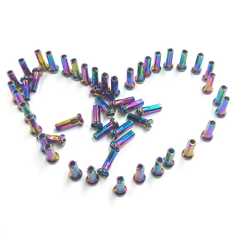 Rainbow Spoke Nipples Head Spoke Rainbow Spoke Nipples Mtb Spoke