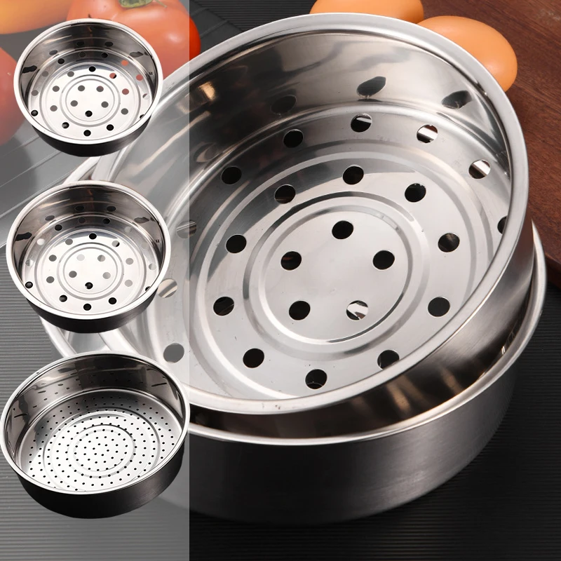 

Stainless Steel Steamer Steaming Rack Steam Basket Steamer Household Rice Cooker Steamer Thicken Deepen Cookware Accessories