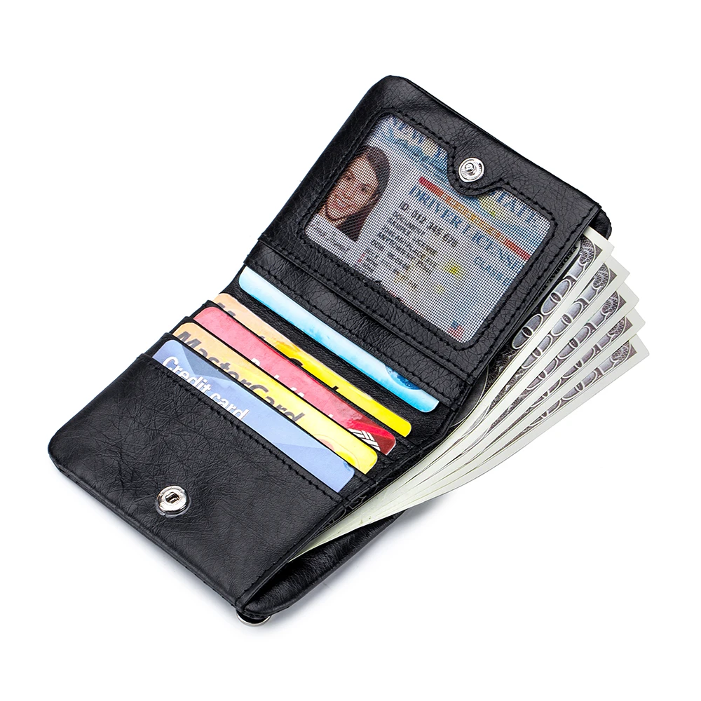Men's brief paragraph small purse thin vertical small pocket wallet restoring ancient ways of Europe and America