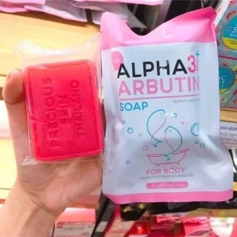 Alpha Arbutin 3 Plus Collagen Soap 80g Body Natural Brightening Smooth Cleansing Reduce Dark Spots Brightening Complexion