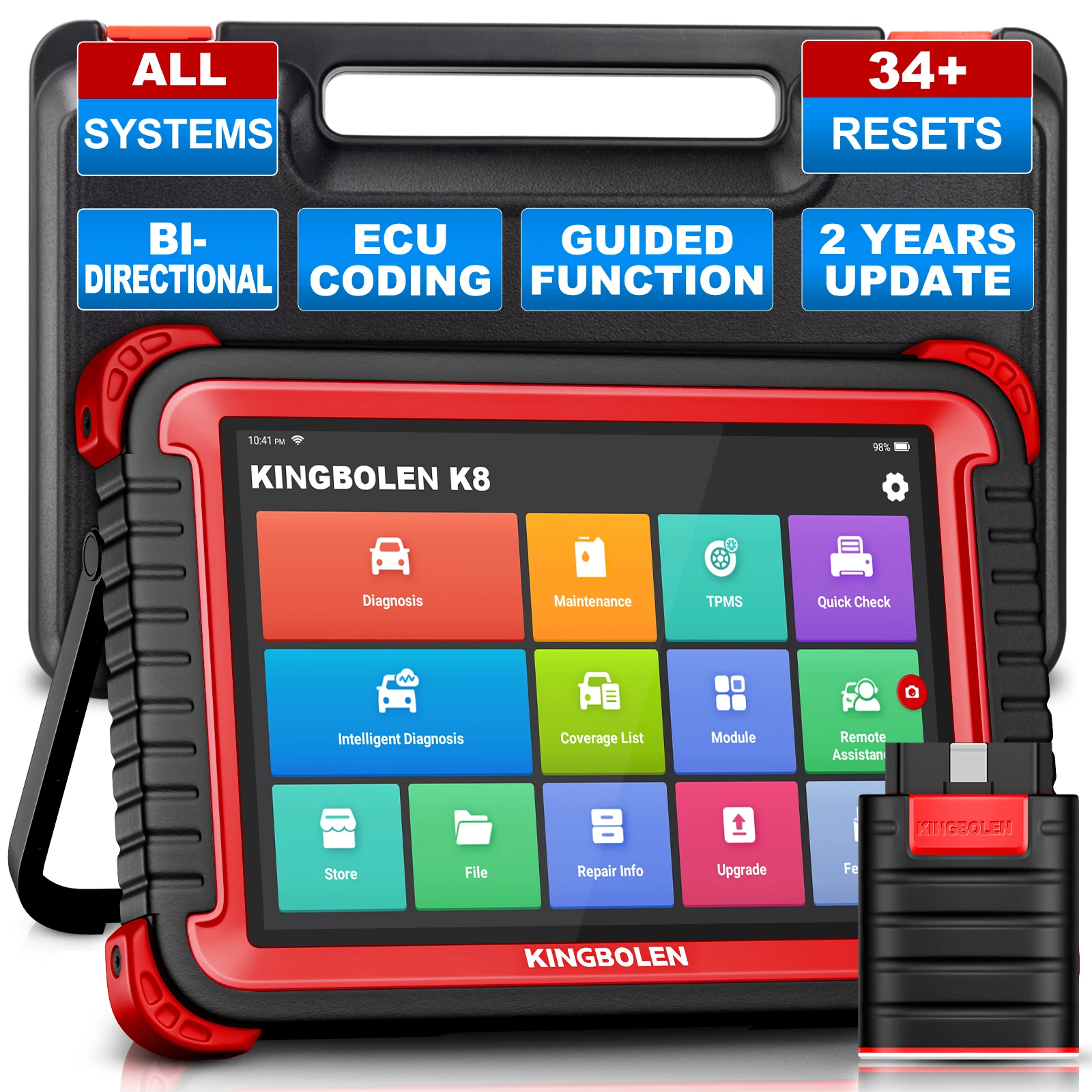 KINGBOLEN K8 BiDirectional Scanner Full Systems Diagnostic Scan Tool