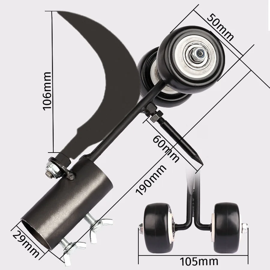 Garden Crevice Weeding Hook, Roller Crevice Weeding Tool, Gardening Quick Weeding Tool, Soil Loosening And Lawn Mower 5