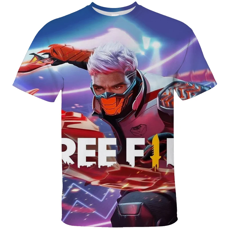 thumbnail image 1 of Camiseta de videojuego Free Fire, camiseta de manga corta con estampado 3D para hombre, camisetas casuales de verano, ropa para hombre, camisetas para adolescentes, camiseta, 1 of 4