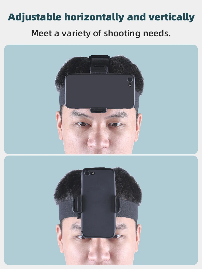 Description Picture 4 of itemHeadband Holder for Gopro Action Camera with Mount Clip Headband Holder Smartphone Mobile Phone Live Video Portable Accessories