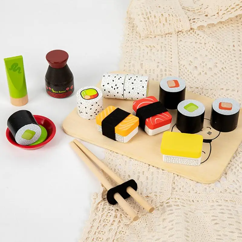 Children's Pretend Kitchen Food Toys Mini Sushi Set For Kids