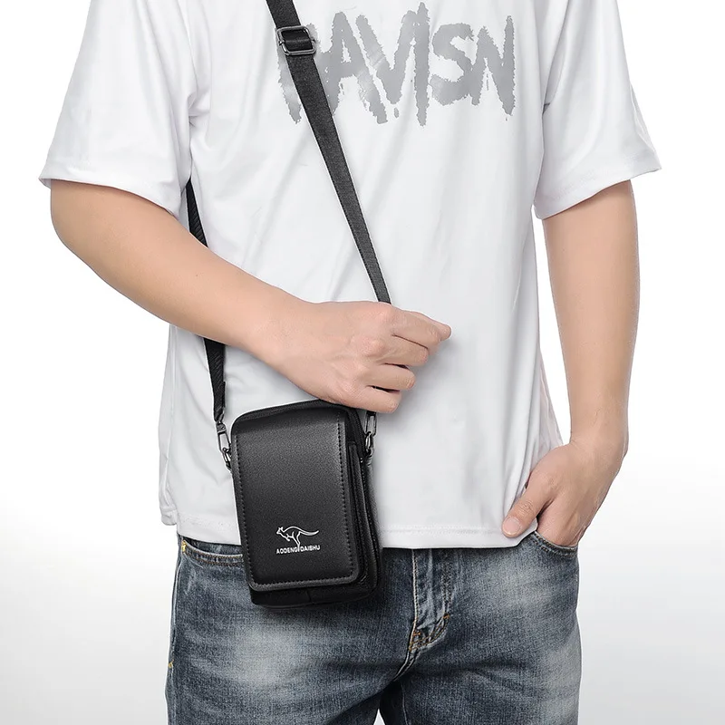 New Men's Mobile Phone Key Integrated Crossbody Bag Business Fashion Waist Bag For Phone