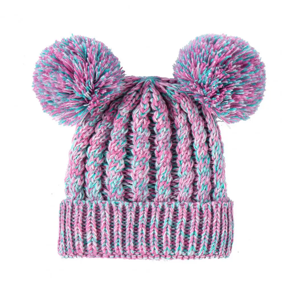 

Cute Child Beanie Solid Color Knitted Regular Fit Unisex Kid Bonnet Breathable Infant Bonnet for Daily Wear