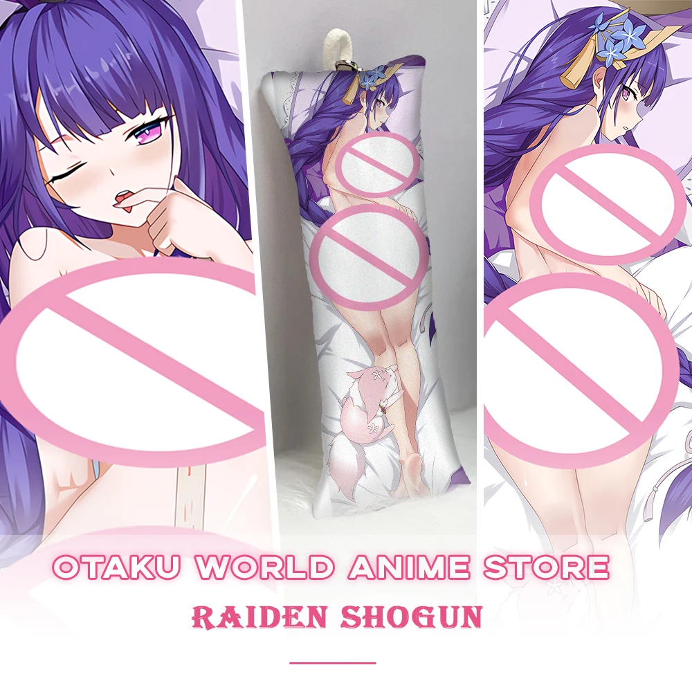 

Genshin Impact Raiden Shogun Dakimakura Anime Otaku 2-Side Printed Waifu Decor Hugging Body Pillow Case Cushion Pillow Cover