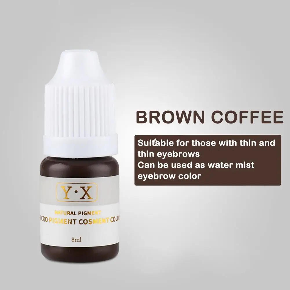 Natural Plants Semi Permanent Eyebrow Tattoo Ink Durable Coloring Beauty Microblading Emulsions Pigment Supplies Makeup