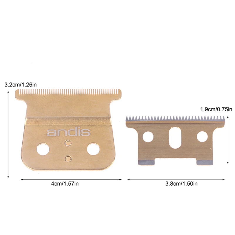 Replacement Steel and Plastic Blade Set T-Outliner Blade Replacement for ANDIS GTX Detail Trimmer for Electric Hair Clipper 6
