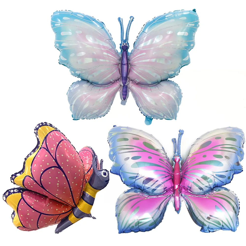 

Large Butterfly Aluminum Foil Balloons Colorful Butterfly Balloon Birthday Party Wedding Decorations Baby Shower Party Globos
