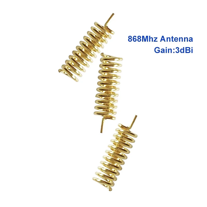 Single Frequency Spring Antenna 868Mhz 3dbi Copper Lot Spiral Coil PCB Board Solder