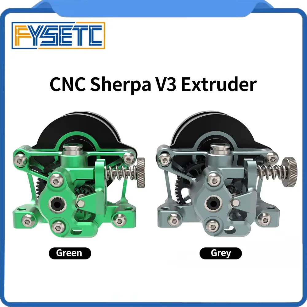 FYSETC CNC Ganzmetall-Sherpa V3-Extruder, hohe Temperaturbeständigkeit, leichtes Kit mit 36-Mond-Motor für Voron CR-10 Ender