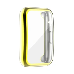 Enhanced TPU Protective Case with Full Screen Protector - Bumper Cover - Huawei Watch Fit (Gold)