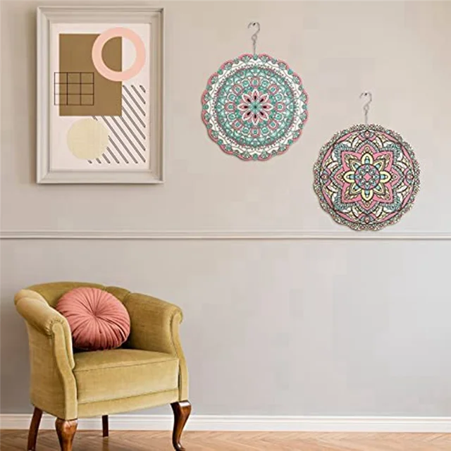 Forró! 6 Csomag 8 Hüvelykes Szublimációs Szél Fonó Üres 3D -S Szélfutók Lógó Fonógépek A Beltéri Kültéri Kerti Dekorációhoz - Image 5