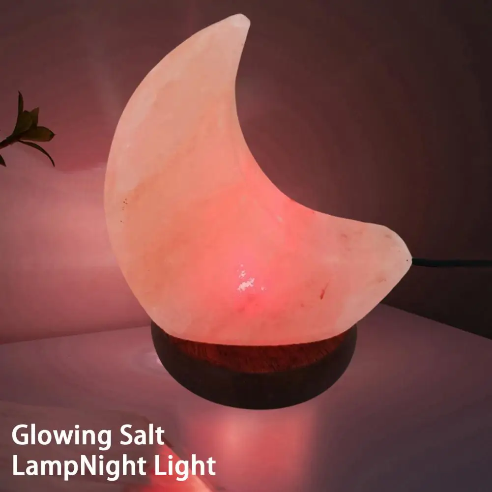 

Cute Salt Lamp Simple Installation Illumination No Odor Home Rose Night Light Ornament