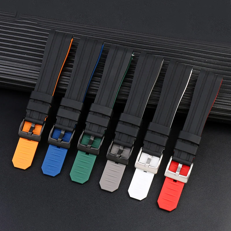 21Mm 20Mm Cinturino Di Alta Qualità Per Rolex Daymf Submariner Oysterflex Gmt Deepsea Per Cinturino In Silicone Explorer