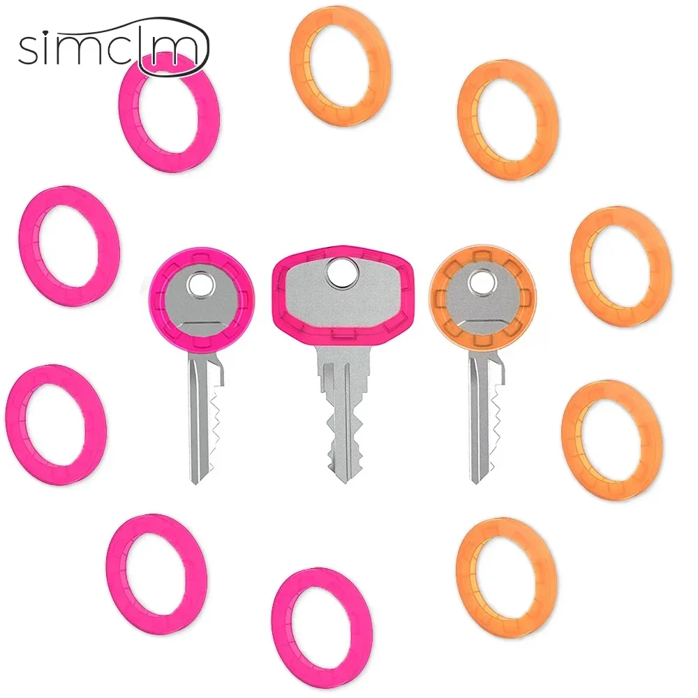 Vibrant Pink Rubber Key Covers - Soft Key Cap Toppers & Colorful Keyring Accessories