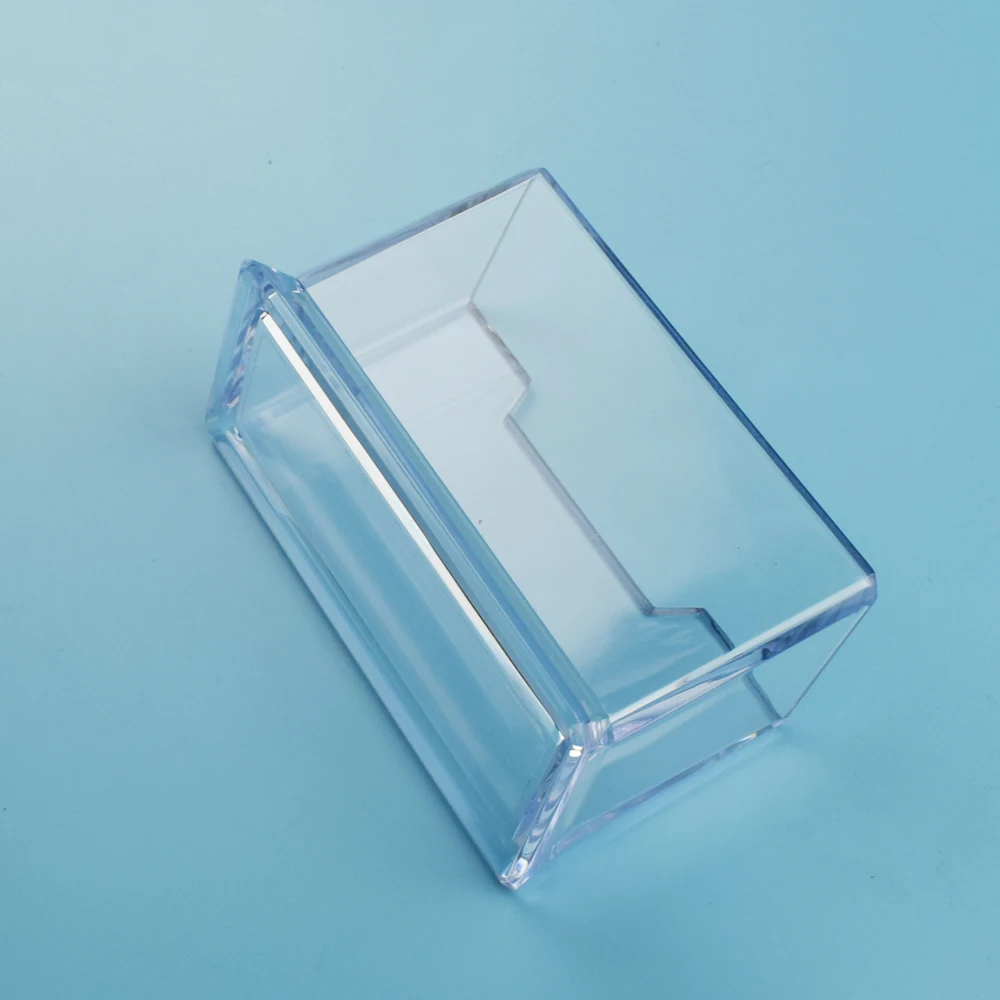 Business Card Holder Cardholder Box Transparent Thickened Acrylic Office Desk Organizer Case 3