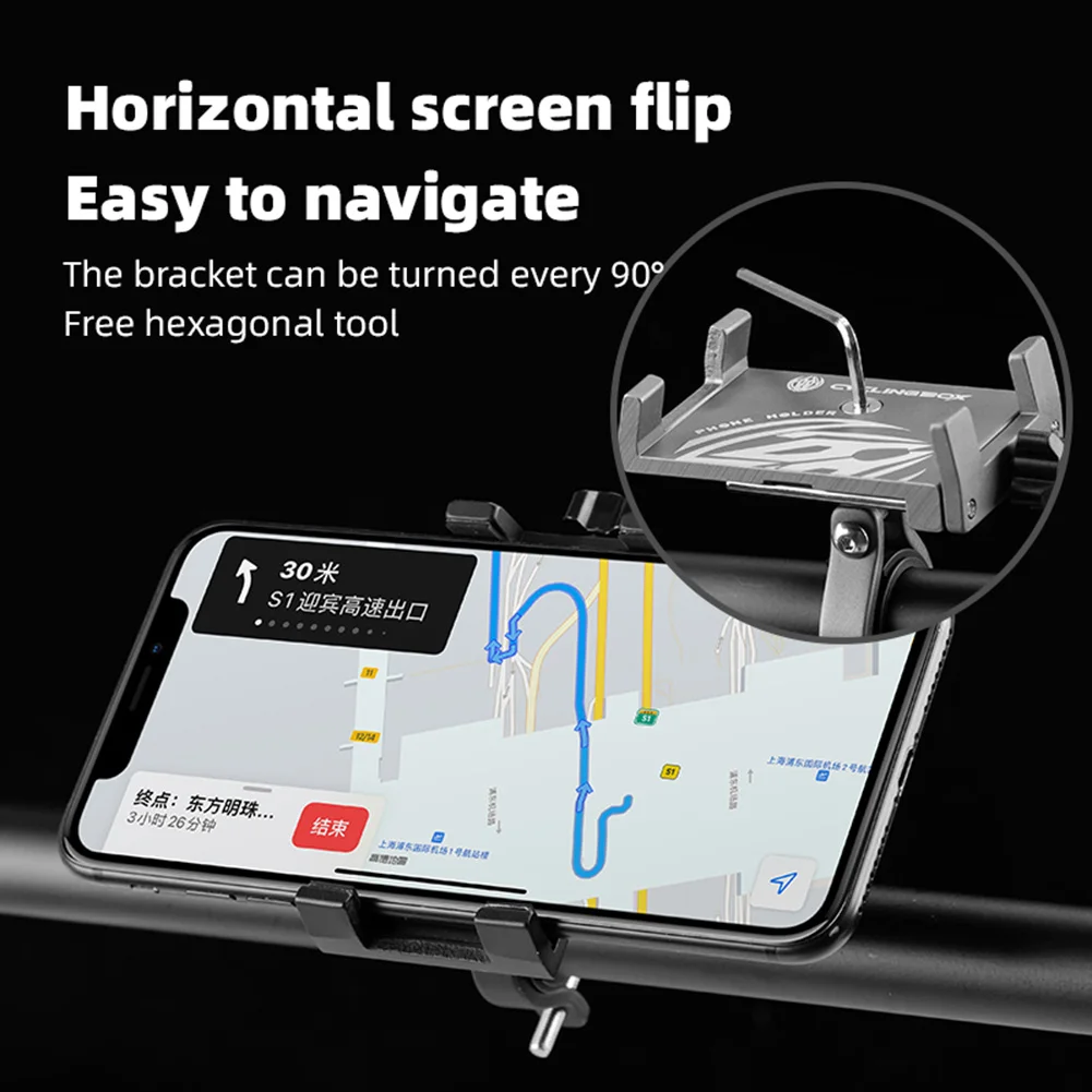 Metal Bike Phone Holder Bracket for MTB Bicycle Motorcycle