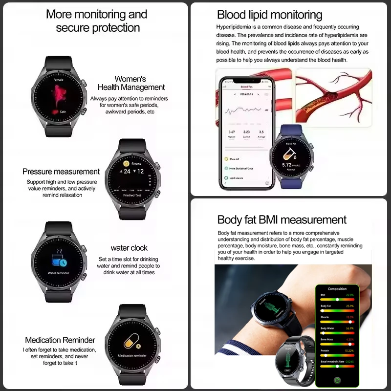 Smart Watch 2025 New CES Science Sleep Aid for Men
