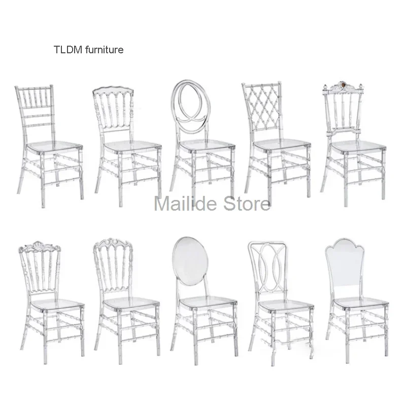 

Nordic Crystal Transparent Chair Commercial Hotel Chair Hotel Furniture Outdoor Wedding Chair Banquet Lounge Chairs for Events
