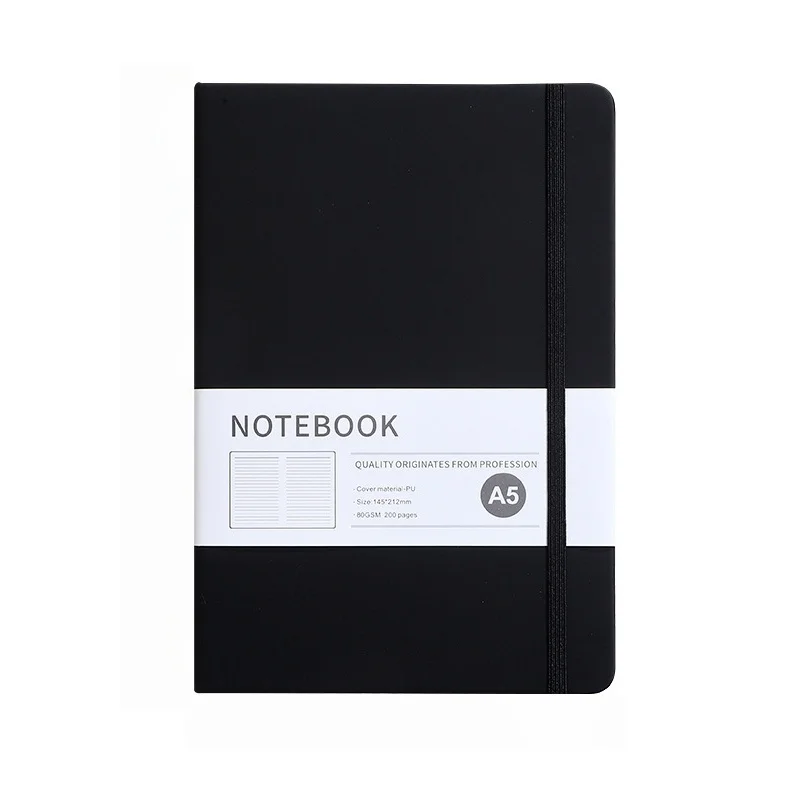 Premium Imitation Leather Notebook with Elastic Band, Ideal