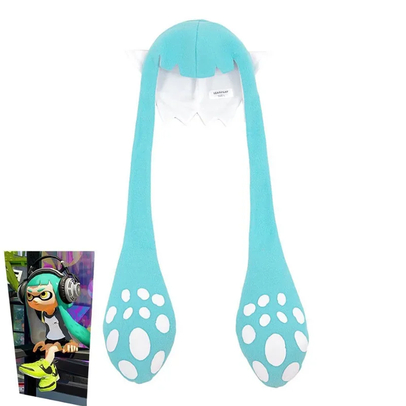 Game Splatoons 2 Inkling Squid Cosplay Hat Winter Balaclava Carniva Halloween Party Cap for Adult Kids