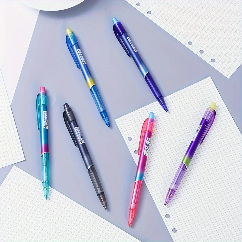 Creative Rainbow Mechanical Swinging Pencil 0.5/0.7mm Replaceable Automatic Lead Art Painting Sketch Writing Supplies Stationery 4