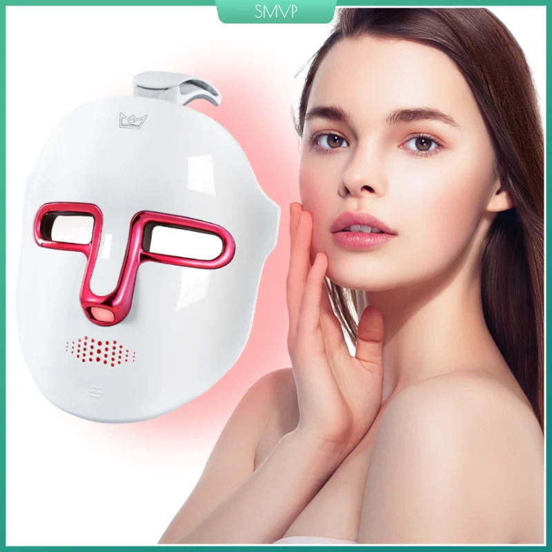 7 Colors LED Face Mask Wireless Red Light Therapy for Skin Tightening Face Care USB Rechargeable Photon Beauty Instrument