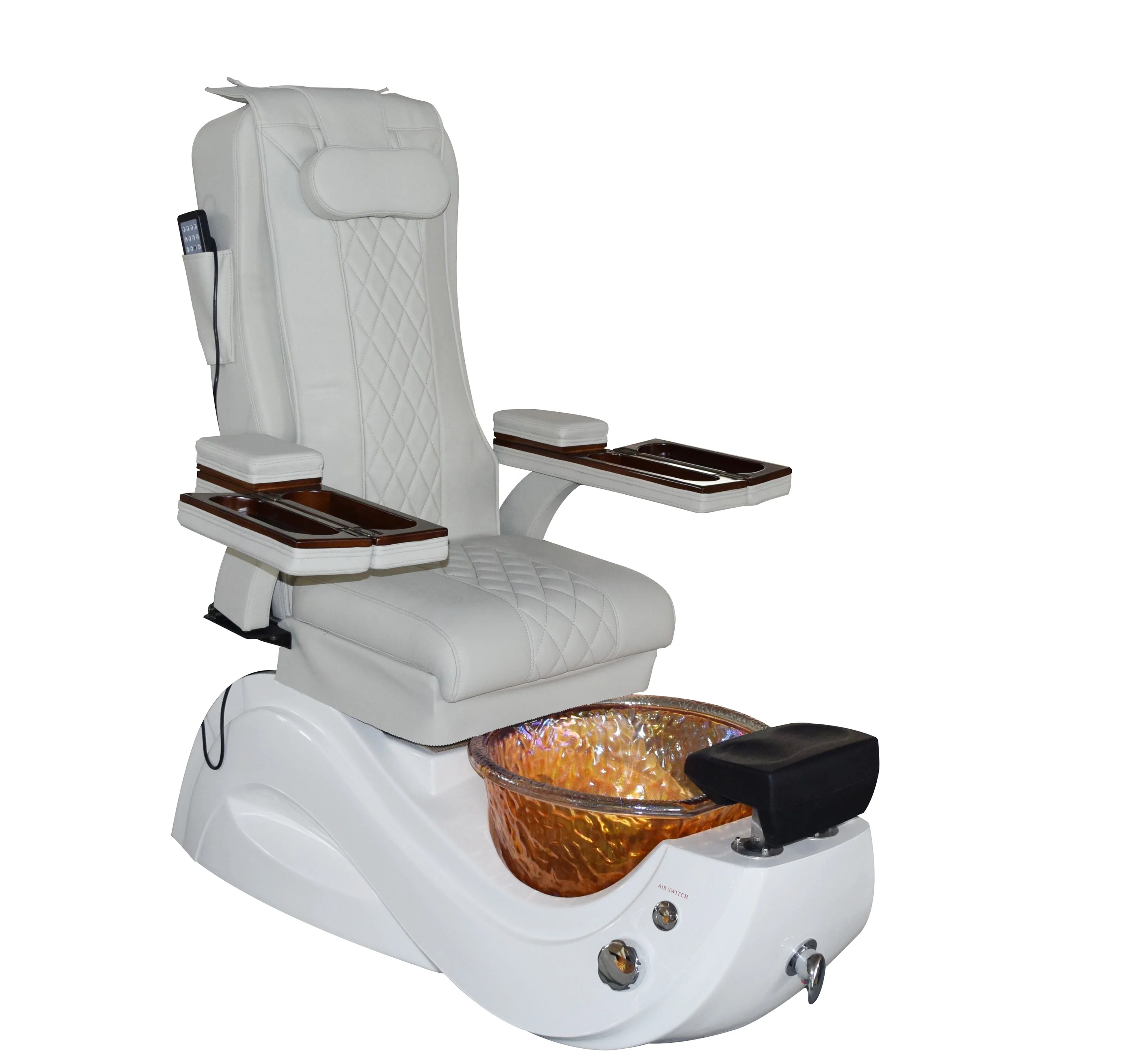 luxury manicure pedicure chair for nail salon / used spa barber pedicure chair with massage