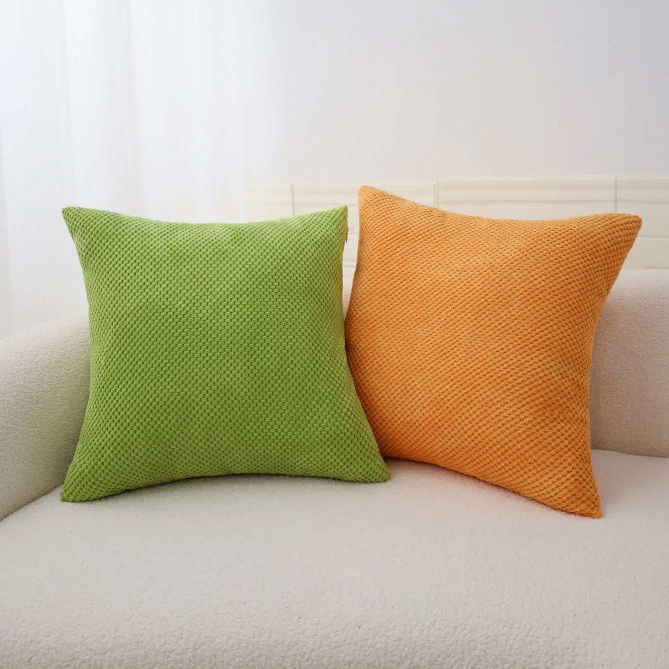 

Pillow Cover Corduroy for Living Room Sofa Decorative Cushion Cover Square Solid Color Housse De Coussin Home Decor