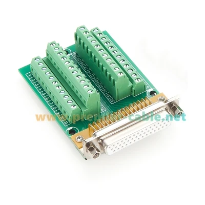 DB44 Lötfreier Steckverbinder D-SUB DB44 Stecker auf 44-Pin Schraubklemmen-Breakout-Board DIN-Schienenmontage für CNC-Maschinen – Detail 1