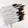 12pcs Artist Brushes with Nylon Tips - Wood Handle Professional Paintbrush Set for Acrylic, Watercolor, Gouache Painting 5