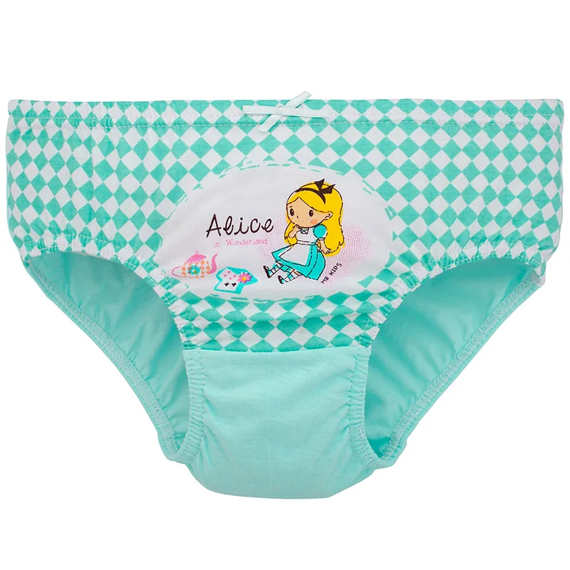 Disney Princess Alice Girls Briefs Kids Underwear Cute Cotton