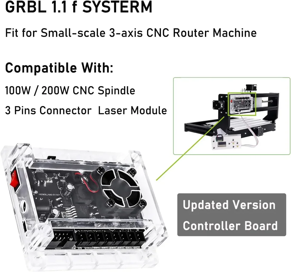 GRBL 1.1 Steuerplatine Mit Offline-Controller Für CNC 3018 Graviermaschinen - 3-Achsen, USB