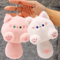 Cartoon Cat Doll Plush Pendant Creative Hangings Ornament Cute Key Pendant Bag Accessories Bag Pendant Car Keys Accessories 1