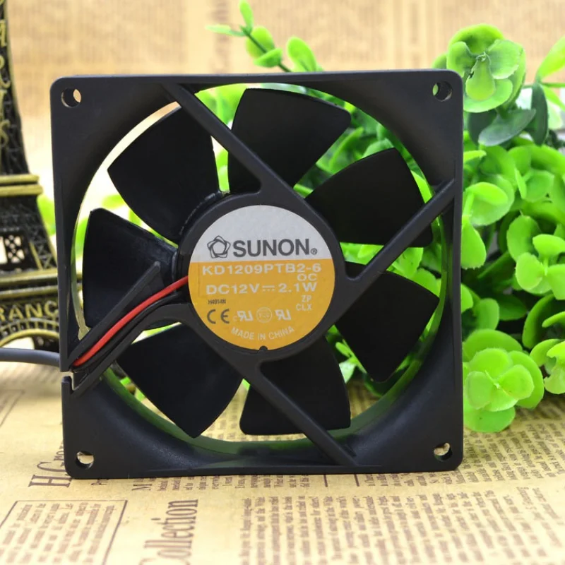 

9025 KD1209PTB2-6 12V 2. 1w 9cm 3-проводной шасси с двойным шариковым вентилятором