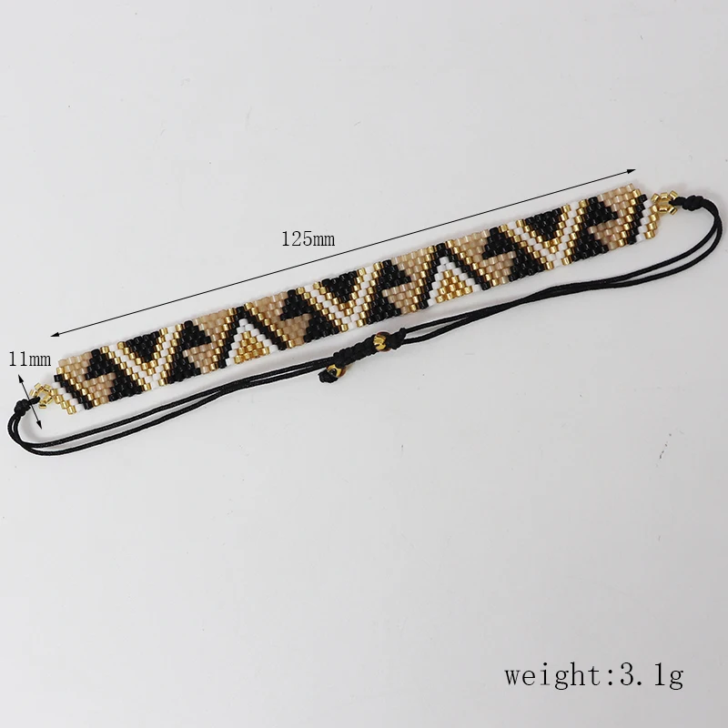 Miyuki Bead Bracelet Boho Style Woven Adjustable For Women Jewelry Multi colored geometric design Ladies Accessory Gifts Party