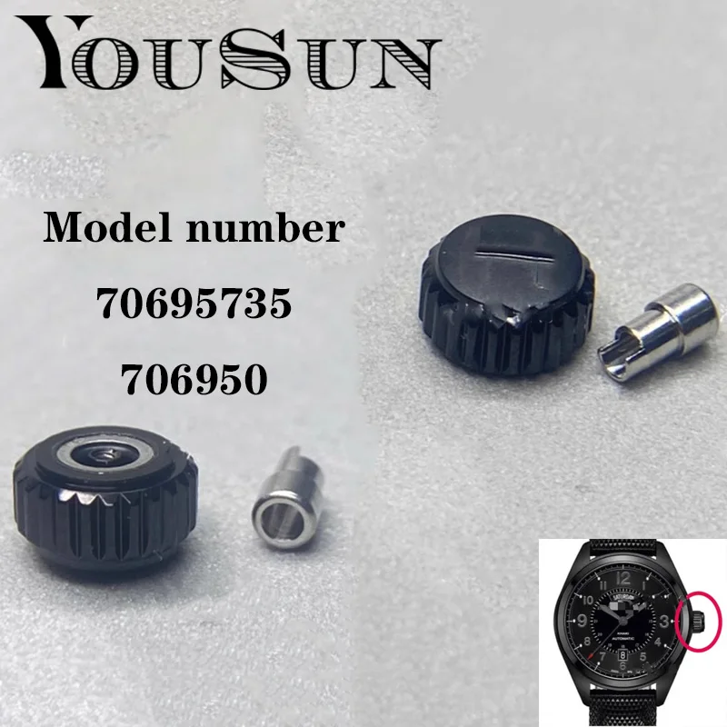 Per Hamilton Khaki Field Series H706950/Accessori Per Corone Con Testa Di Orologio Muslimah