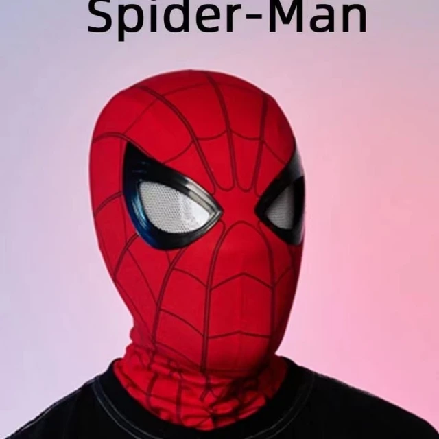 Spiderman Headgear Mask 1:1 Cosplay Mascara Spiderman Moving Eyes  Electronic Remote Control Elastic Fabric And ABS Plastic Toys - AliExpress