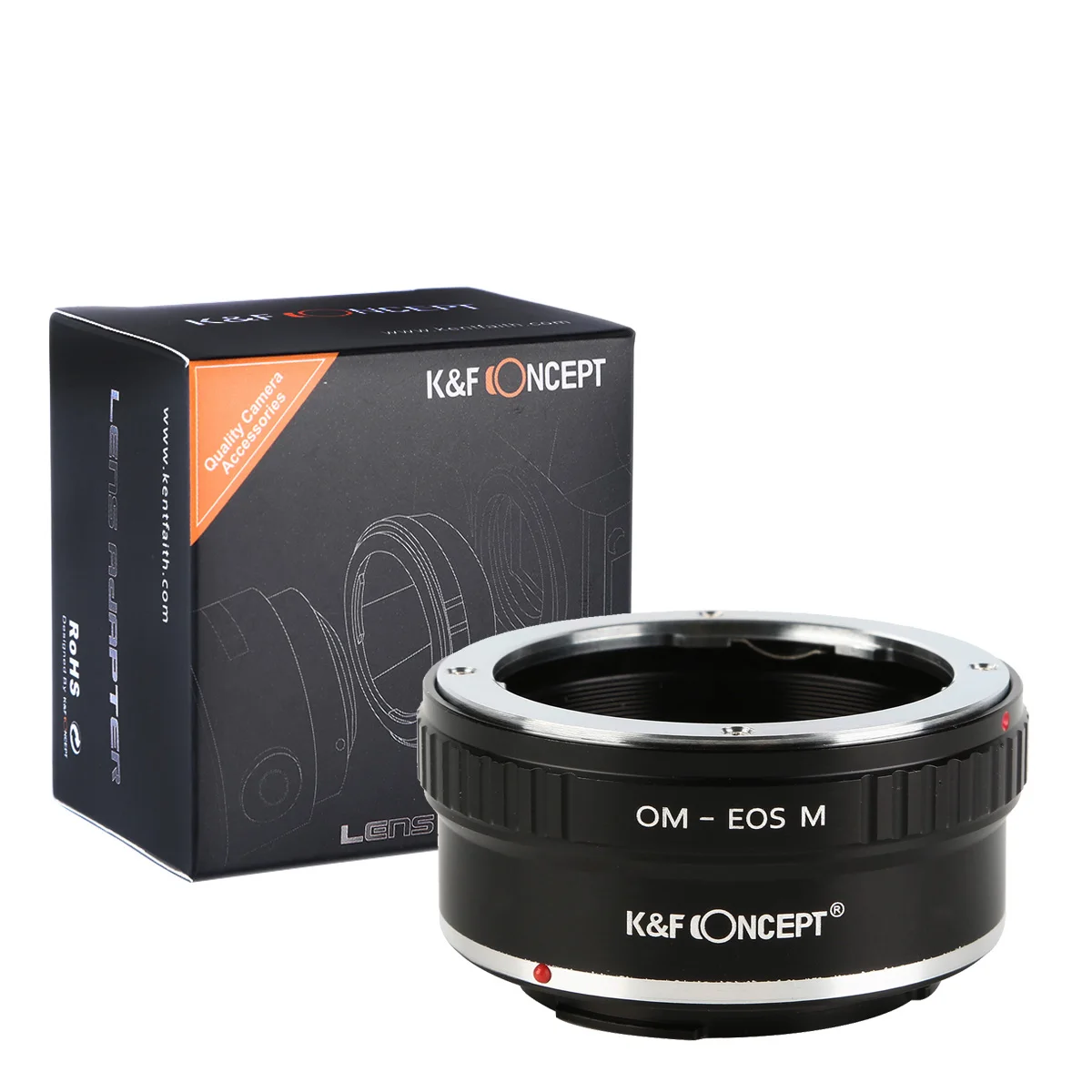 K & F Concept Olympus Om A Canon Eos M Adattatore Per Obiettivo Per Fotocamera Canon M1 M2 M3 M5 M6 M50 M100