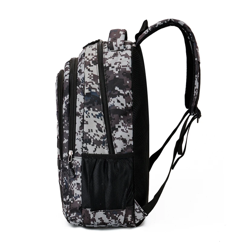 Unisex camouflage backpack | multi-pocket travel bag, suitable for outdoor activities and short trips - black hiking bag